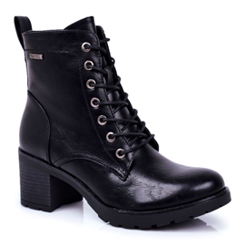 Vinceza Botas de Mujer con Tacón Negro Fibra Caliente 4