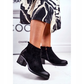 Vinceza Botas De Mujer Con Tacón Ante Negro Volares 1