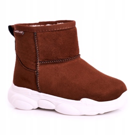Botas de nieve Big Star para niños Camel GG374086 marrón multicolor 4
