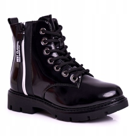 Vinceza Botas Infantiles Cálidas con Cremallera Falcon Negra Lacada negro 6