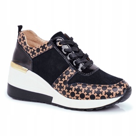 S.Barski Zapatos Deportivos De Mujer Sneakers Negro Blanco Metronus beige 4