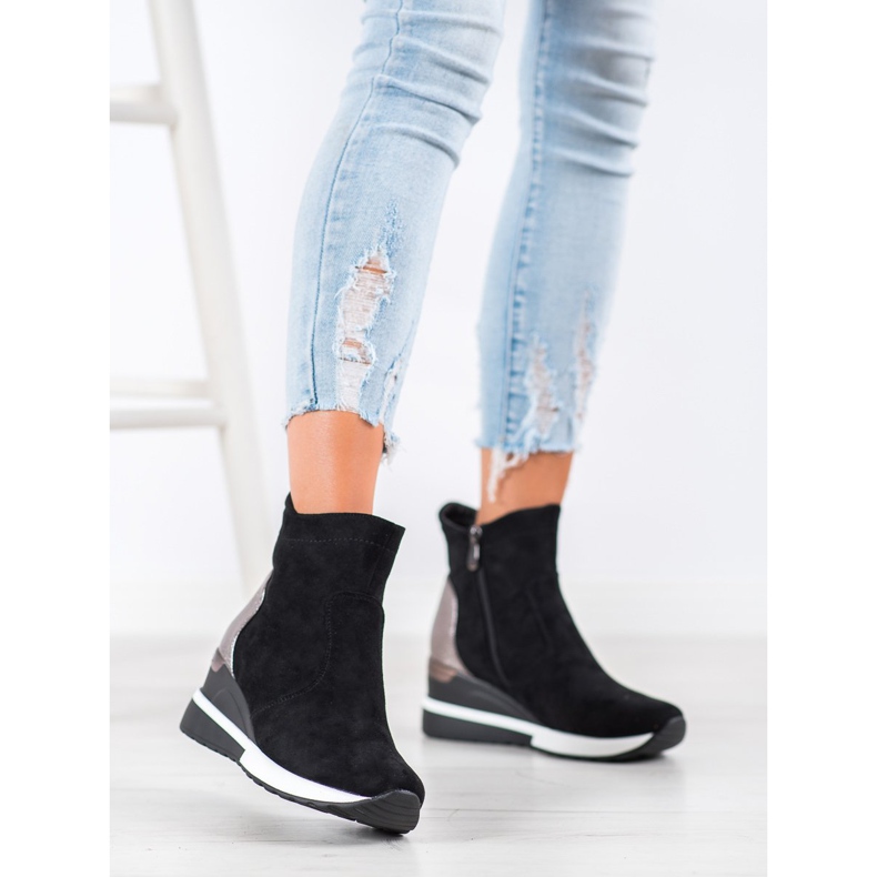 Botas de cuña VINCEZA negro 1 Botas de cuña VINCEZA negro 1