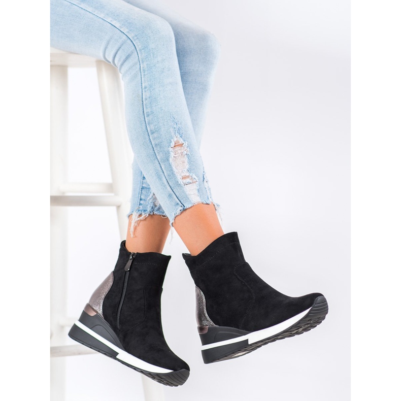 Botas de cuña VINCEZA negro 2 Botas de cuña VINCEZA negro 2