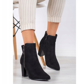 Botas de ante con cremallera VINCEZA negro 5