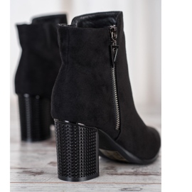 Botas de ante con cremallera VINCEZA negro 3