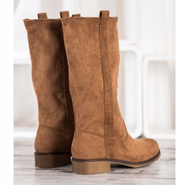 Seastar Botas de gamuza sin cordones marrón 3