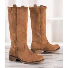 Seastar Botas de gamuza sin cordones marrón 4