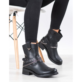 Seastar Botas de rock de moda negro 2