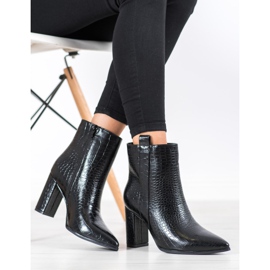 Seastar Botas elegantes con un patrón. negro 4
