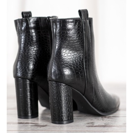 Seastar Botas elegantes con un patrón. negro 1