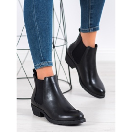 Sergio Leone Botas negras sin cordones negro 2