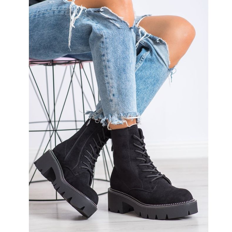 Seastar Trabajadores de gamuza negro 1