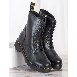 Botas de cuero MCKEY negro 2