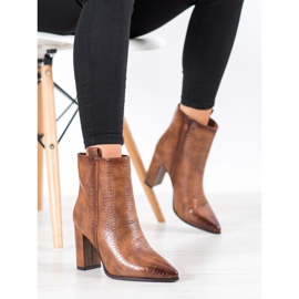 Seastar Botas elegantes con un patrón. marrón 5
