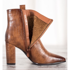 Seastar Botas elegantes con un patrón. marrón 4