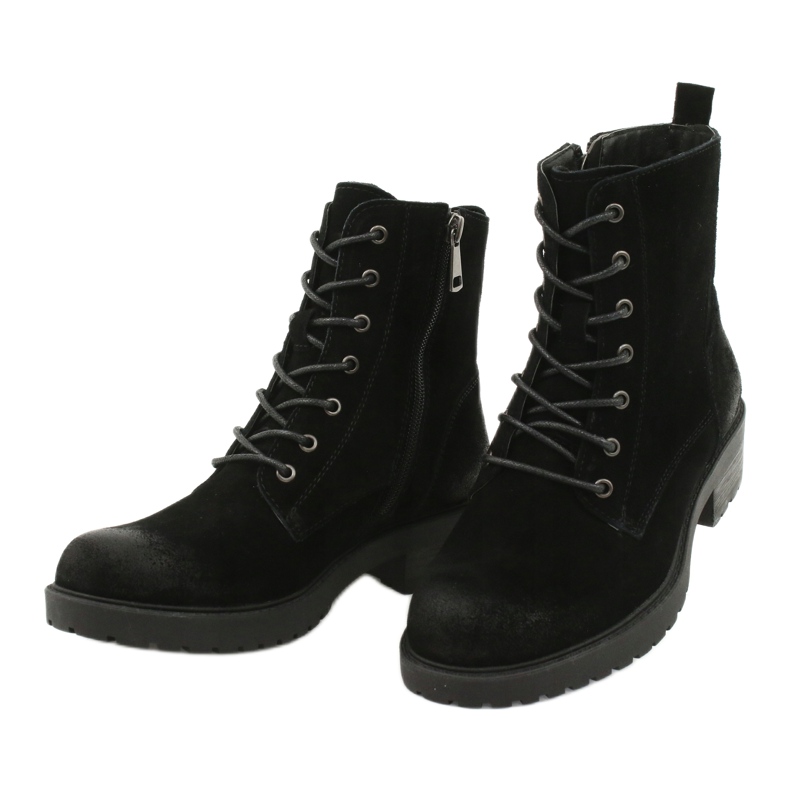 American Club Botas de ante negras americanas negro 2