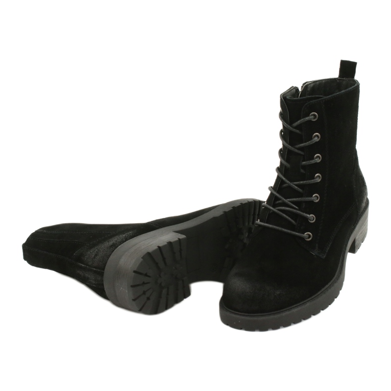 American Club Botas de ante negras americanas negro 3
