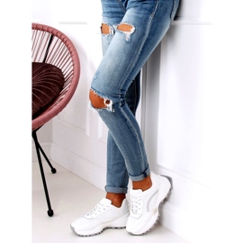 Blanco LA87P Zapatillas deportivas blancas 5