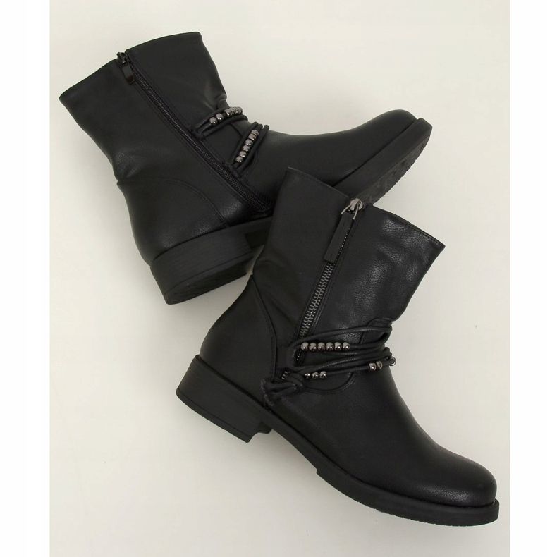 Botas militares negras J19-108 Black negro 1 Botas militares negras J19-108 Black negro 1