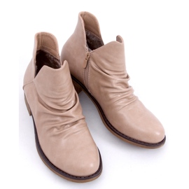 Botas con cara recortada beige ST-22P Beige 3