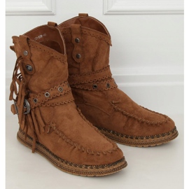 Botas al estilo boho camel ST-17P Camel marrón 1