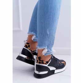 Zapatillas Deportivas Mujer Con Estampado De Leopardo Negro Fippo multicolor 6