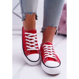 ADY Zapatillas Mujer Low Material Rojo FreeTime 3