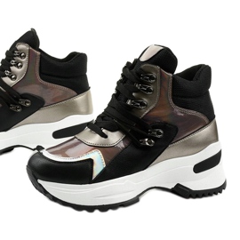 Zapatillas slip-on negras Gianna negro multicolor 1