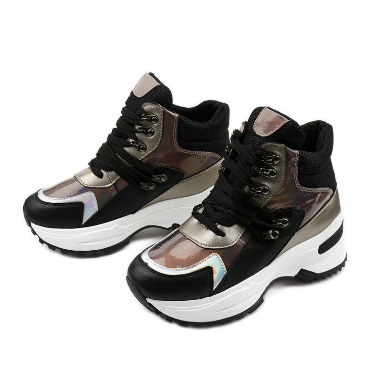 Zapatillas slip-on negras Gianna negro multicolor 2