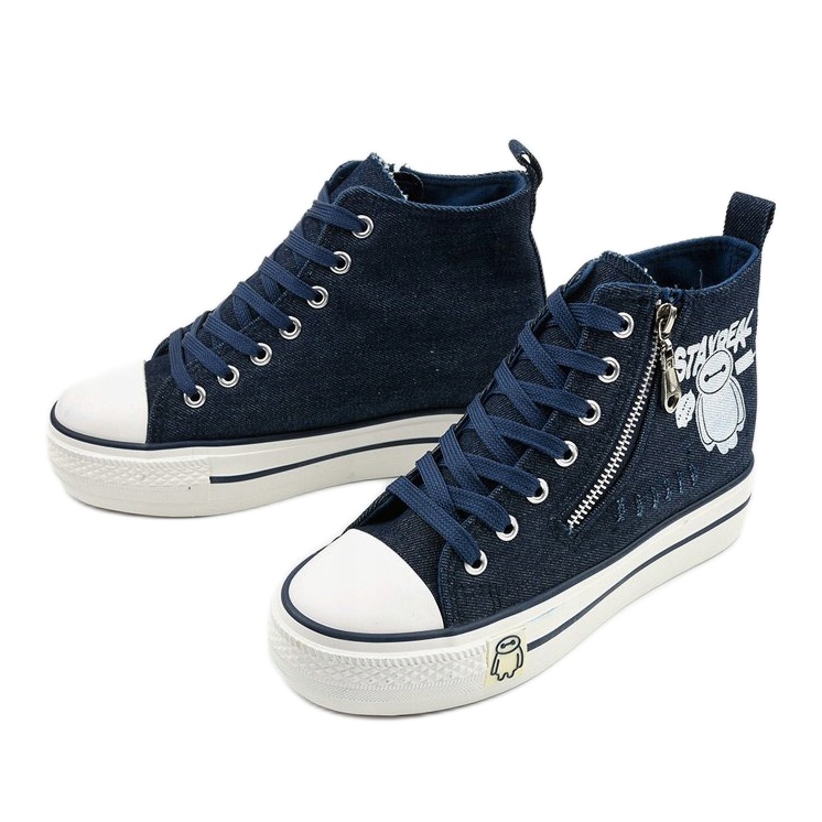 Zapatillas Lynnhurst azul marino con cordones 2