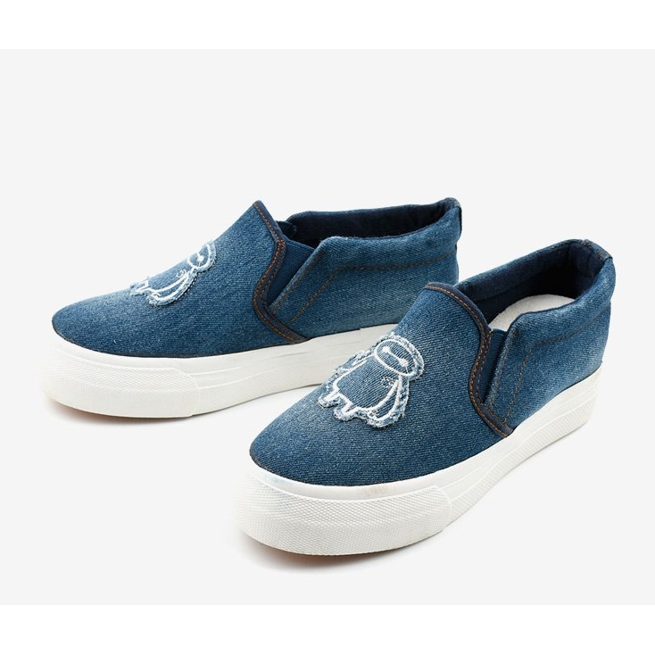 Zapatillas Cherilena jeans azul marino azul 2