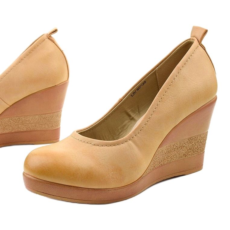 Bombas beige en la cuña Deamville 1 Bombas beige en la cuña Deamville 1