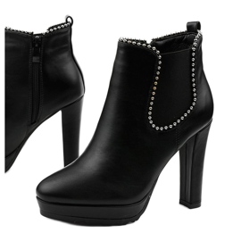 Botines negros con cremallera y elástico Circus 2