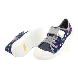 Calzado infantil befado 251Y149 azul marino rosado plata gris 4