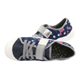 Calzado infantil befado 251Y149 azul marino rosado plata gris 5