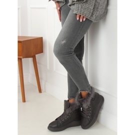 Botas grises con pelo A07 Gris 4