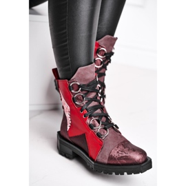 Botas Mujer Piel Maciejka Burdeos 04184-23 / 00-3 rojo 2