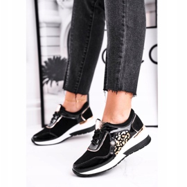 Vinceza Calzado Deportivo Mujer Sneakers Cuero Negro 21-7778 3