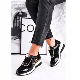 Vinceza Calzado Deportivo Mujer Sneakers Cuero Negro 21-7778 4