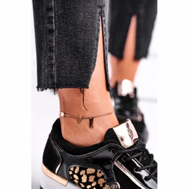Vinceza Calzado Deportivo Mujer Sneakers Cuero Negro 21-7778 5