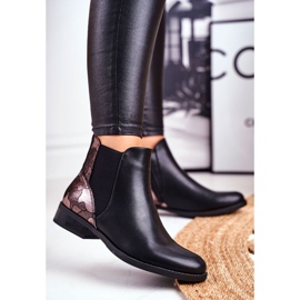 S.Barski Botas de Mujer Botas Chelsea Calientes Tacón Plano Negro Dibbo 1 S.Barski Botas de Mujer Botas Chelsea Calientes Tacón Plano Negro Dibbo 1