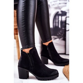 S.Barski Botas de Mujer en Tacón Cálido Negro Veronica 1