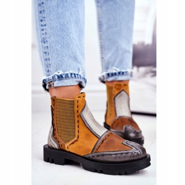 Botas Jodhpur de piel para mujer Maciejka Yellow 04634 multicolor amarillo 5