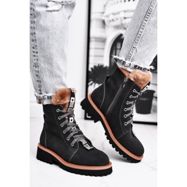 Botas Mujer Ante Big Star Gris GG274903 negro 3