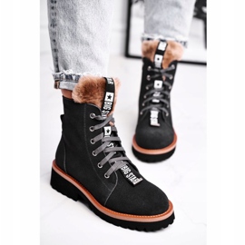Botas Mujer Ante Big Star Gris GG274903 negro 4