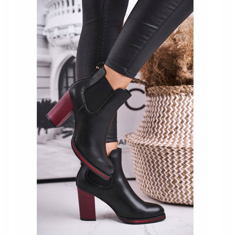 Botas De Mujer Con Tacón Alto Sergio Leone Negro BT538 1 Botas De Mujer Con Tacón Alto Sergio Leone Negro BT538 1