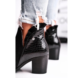 Botas de Mujer en el Tacón, Cuero Primavera Maciejka Negro 04833-01 1 Botas de Mujer en el Tacón, Cuero Primavera Maciejka Negro 04833-01 1