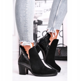 Botas de Mujer en el Tacón, Cuero Primavera Maciejka Negro 04833-01 2 Botas de Mujer en el Tacón, Cuero Primavera Maciejka Negro 04833-01 2