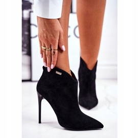 GOE Botas De Mujer Con Tacón Alto Ante Negro GG2N3033 2 GOE Botas De Mujer Con Tacón Alto Ante Negro GG2N3033 2