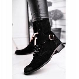 Botas de Mujer Nicole Suede Black 2591 negro 3